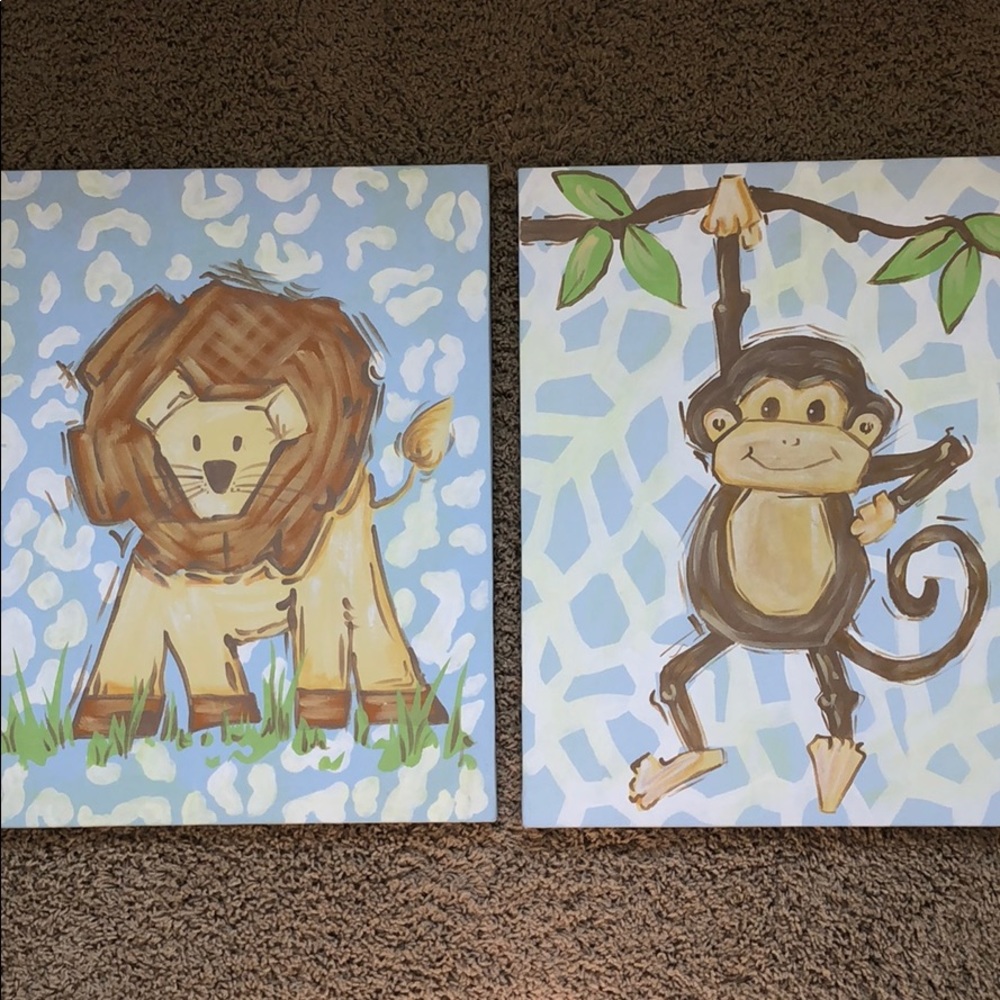 Renditions by Reesa monkey and lion pictures